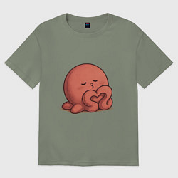 Женская футболка оверсайз Такопи