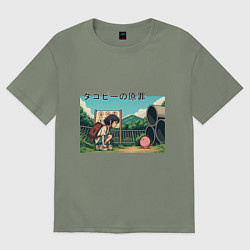 Женская футболка оверсайз Встреча с Такопи