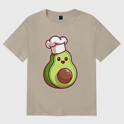 Женская футболка оверсайз Повар авокадо