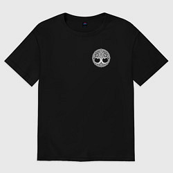 Женская футболка оверсайз Мистическое древо миров иггдрасиль