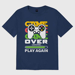 Женская футболка оверсайз Games loadimg play again