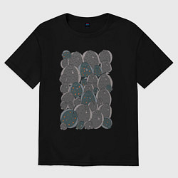 Женская футболка оверсайз Камбала