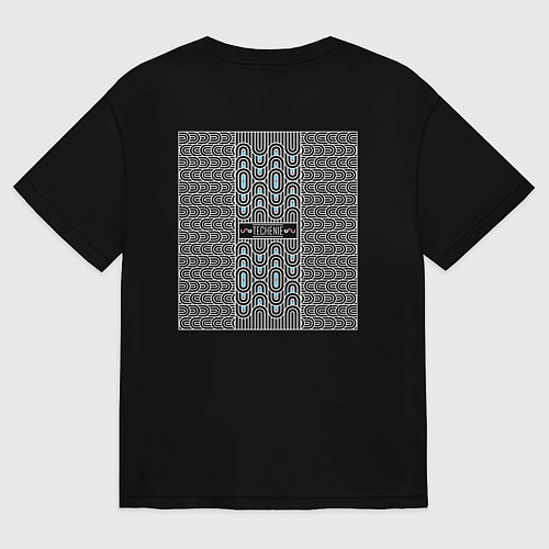 Женская футболка оверсайз Techenie / Черный – фото 2