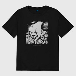 Футболка оверсайз женская Pennywise look, цвет: черный