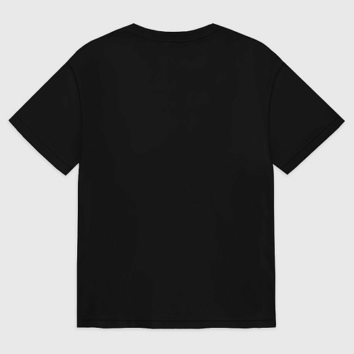 Женская футболка оверсайз Color panther / Черный – фото 2
