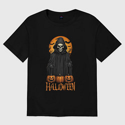 Женская футболка оверсайз Halloween death