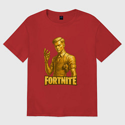 Женская футболка оверсайз Золотой Мидас Fortnite