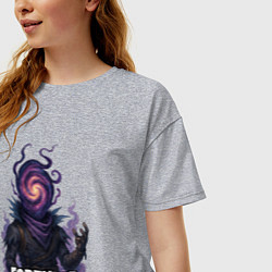 Футболка оверсайз женская Сюрреалистичный Рейвен Fortnite, цвет: меланж — фото 2