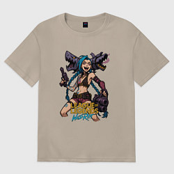 Женская футболка оверсайз Джинкс League of Legends