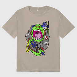 Женская футболка оверсайз Ghostbusters - Лизун охотник
