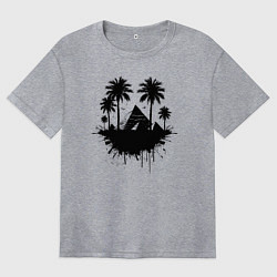 Женская футболка оверсайз Тени вечности Египта