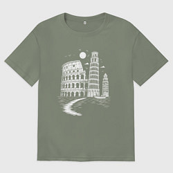 Женская футболка оверсайз Величие Италии