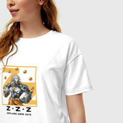 Футболка оверсайз женская Баньюэ - Zenless Zone Zero, цвет: белый — фото 2