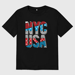 Женская футболка оверсайз NYC - USA