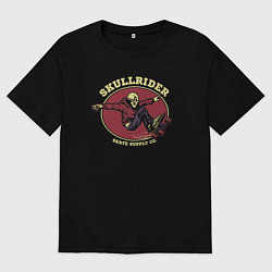 Женская футболка оверсайз Skullrider