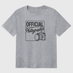 Женская футболка оверсайз Официальный фотограф