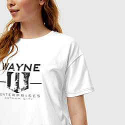 Футболка оверсайз женская Wayne enterprices, цвет: белый — фото 2