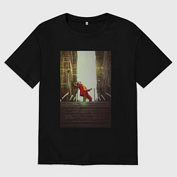 Футболка оверсайз женская Танец Джокера, цвет: черный