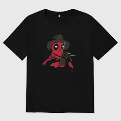 Женская футболка оверсайз Дэдпул Крюгер