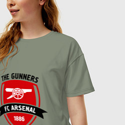 Футболка оверсайз женская FC Arsenal: The Gunners, цвет: авокадо — фото 2