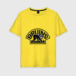 Футболка оверсайз женская HC Boston Bruins Label, цвет: желтый