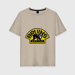 Женская футболка оверсайз HC Boston Bruins Label