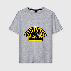 Женская футболка оверсайз HC Boston Bruins Label