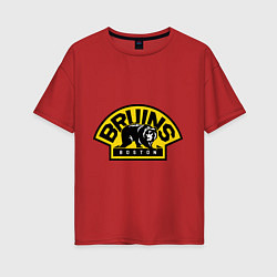 Женская футболка оверсайз HC Boston Bruins Label