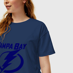 Футболка оверсайз женская HC Tampa Bay, цвет: тёмно-синий — фото 2