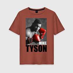 Женская футболка оверсайз Mike Tyson