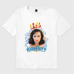 Футболка оверсайз женская Katy Perry: sweet girl, цвет: белый