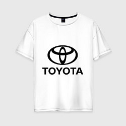 Женская футболка оверсайз Toyota Logo