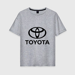 Футболка оверсайз женская Toyota Logo, цвет: меланж