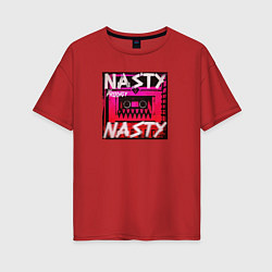 Футболка оверсайз женская The Prodigy: Nasty, цвет: красный