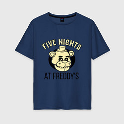 Футболка оверсайз женская Five Nights At Freddy's, цвет: тёмно-синий