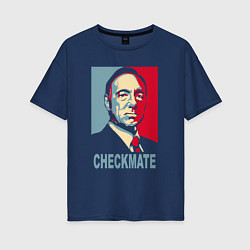 Женская футболка оверсайз Checkmate Spacey