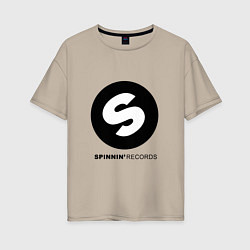 Женская футболка оверсайз Spinnin records