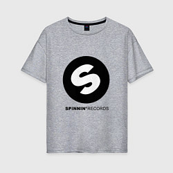 Женская футболка оверсайз Spinnin records