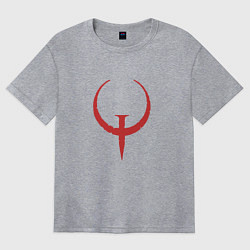 Футболка оверсайз женская Quake, цвет: меланж