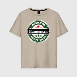 Женская футболка оверсайз Hanneman