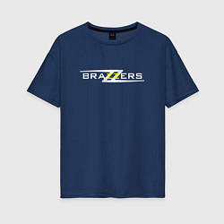 Футболка оверсайз женская Big Brazzers, цвет: тёмно-синий