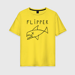 Женская футболка оверсайз Flipper