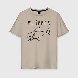 Женская футболка оверсайз Flipper