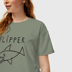 Футболка оверсайз женская Flipper, цвет: авокадо — фото 2