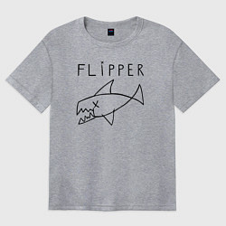 Женская футболка оверсайз Flipper