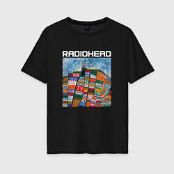 Футболка оверсайз женская Radiohead, цвет: черный