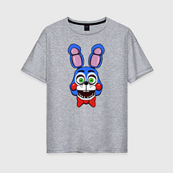 Футболка оверсайз женская Toy Bonnie FNAF, цвет: меланж