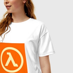 Футболка оверсайз женская Half-Life, цвет: белый — фото 2
