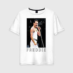 Женская футболка оверсайз Queen: Freddie