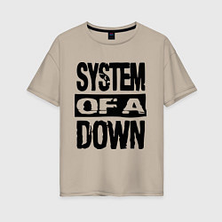 Женская футболка оверсайз System Of A Down